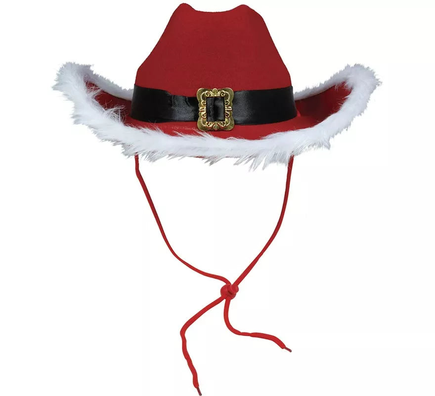 Sombrero de Vaquero de Papá Noel de Fieltro