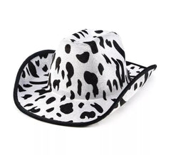 Sombrero de Vaquero estampado vaca adulto