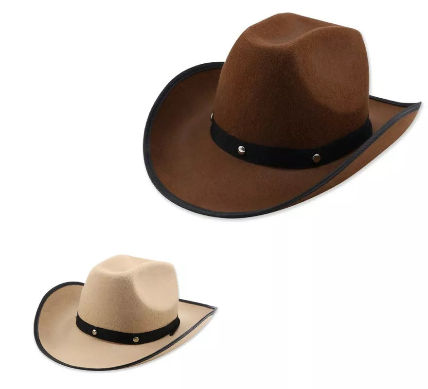 Translation missing: es.Sombrero de Vaquero Liso en varios colores adulto