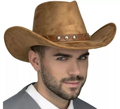 Sombrero de Vaquero Marrón con Cinta