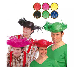 Sombrero Espantapájaros paja de colores