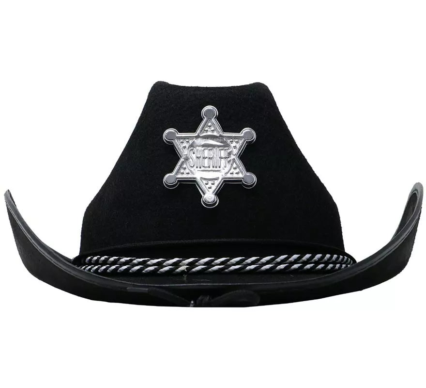 Translation missing: es.Sombrero fieltro Sheriff negro
