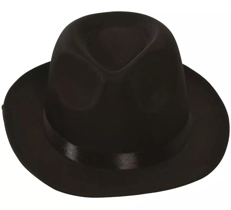 Translation missing: es.Sombrero Ganster de tela negro