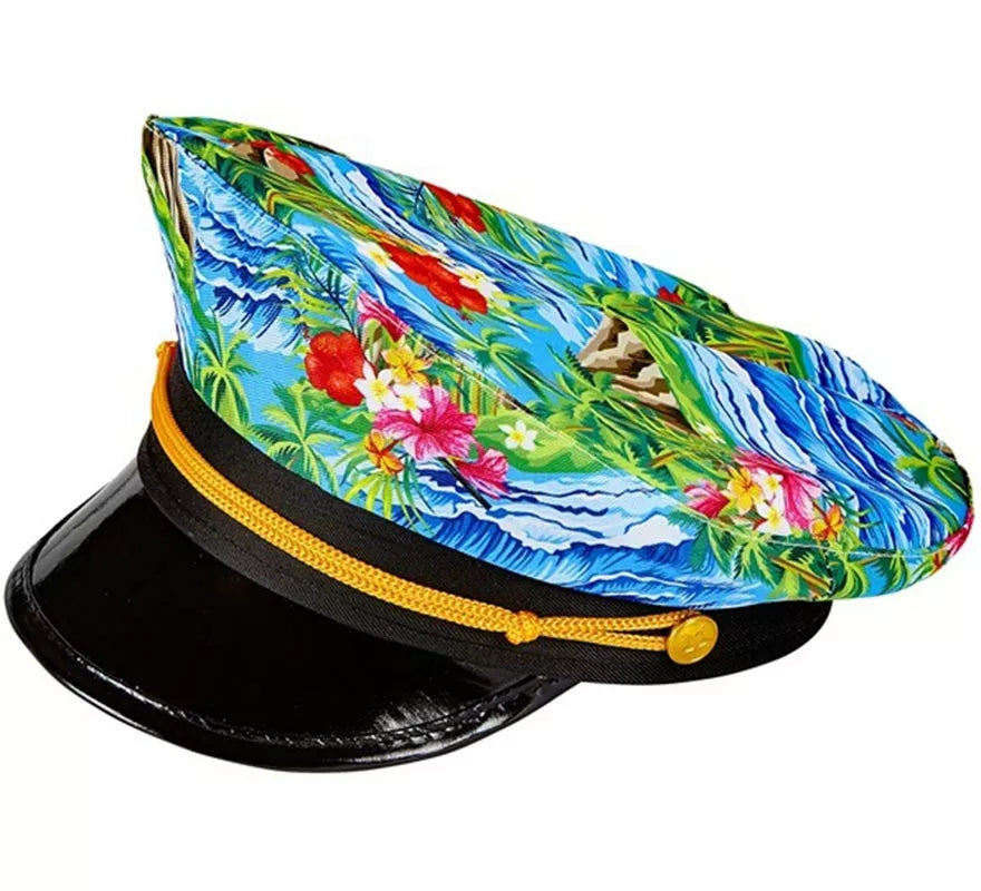 Translation missing: es.Sombrero Hawaiano de Capitán para adultos