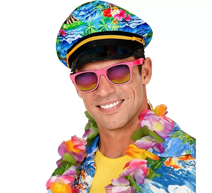 Translation missing: es.Sombrero Hawaiano de Capitán para adultos