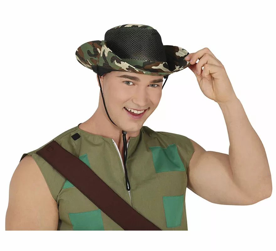 Translation missing: es.Sombrero Militar con rejilla adulto