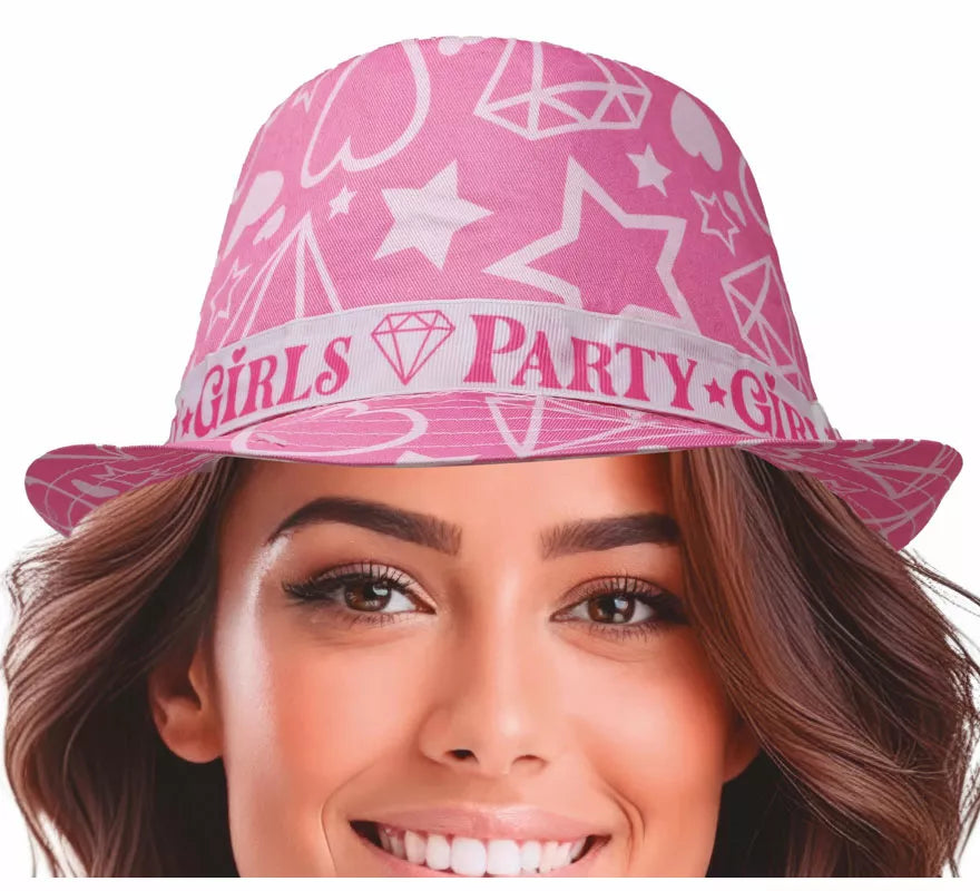 Translation missing: es.Sombrero Party Girls estrellas rosa adulto