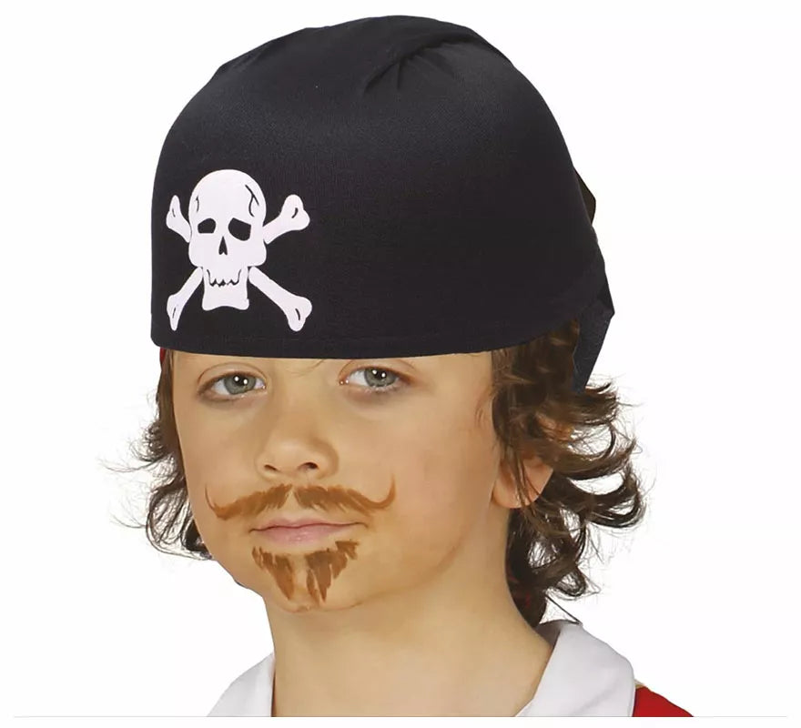 Translation missing: es.Sombrero Pirata Negro de Tela Infantil
