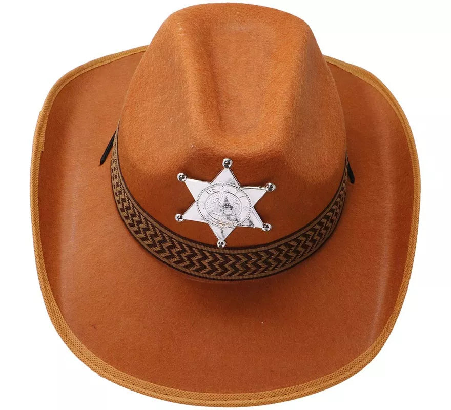 Translation missing: es.Sombrero Sheriff de fieltro marrón