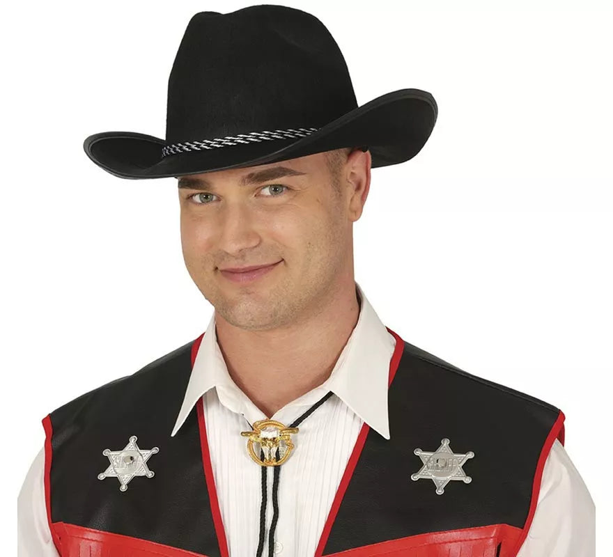 Translation missing: es.Sombrero Vaquero de fieltro negro