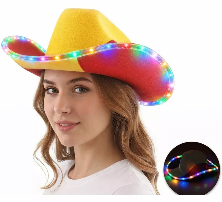 Sombrero Vaquero España con Luz