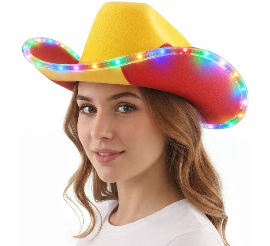 Sombrero Vaquero España con Luz