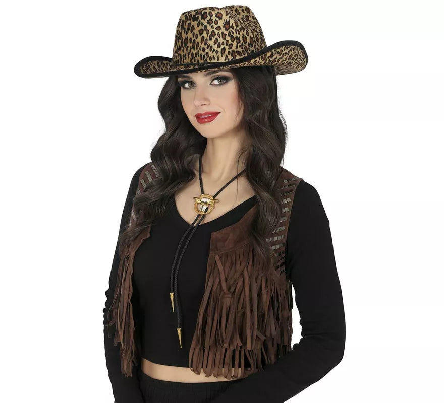 Translation missing: es.Sombrero Vaquero Leopardo adultos
