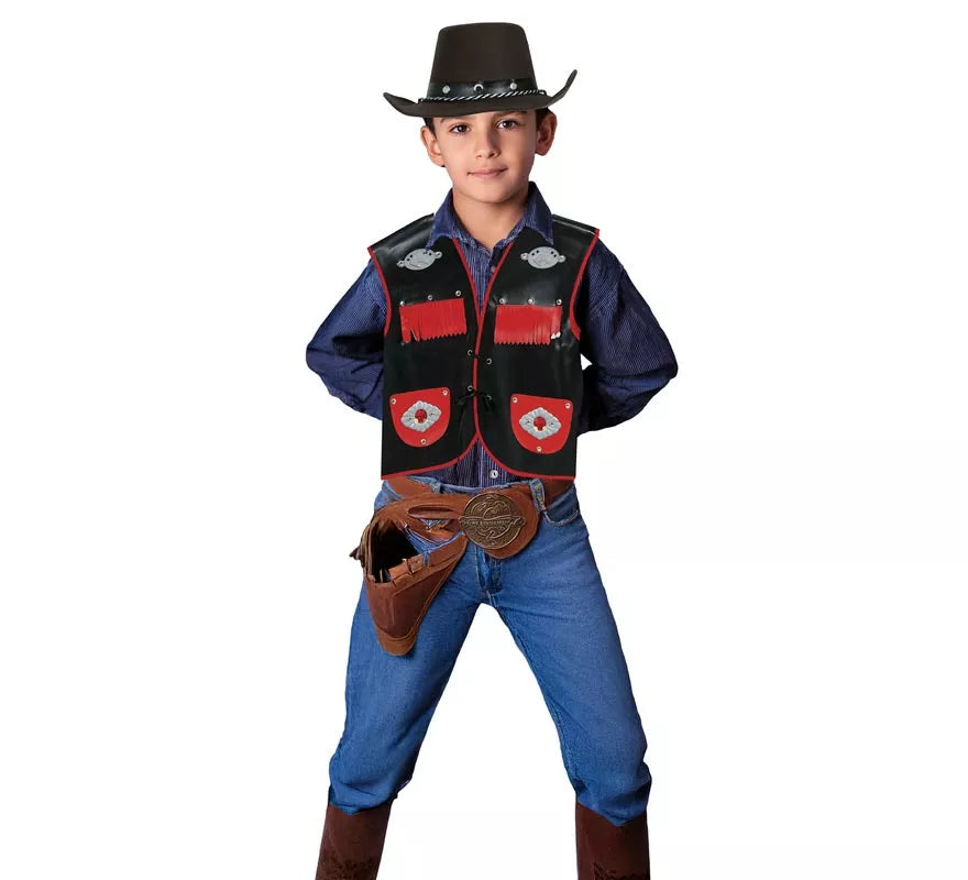 Translation missing: es.Sombrero Vaquero marrón Fieltro infantil