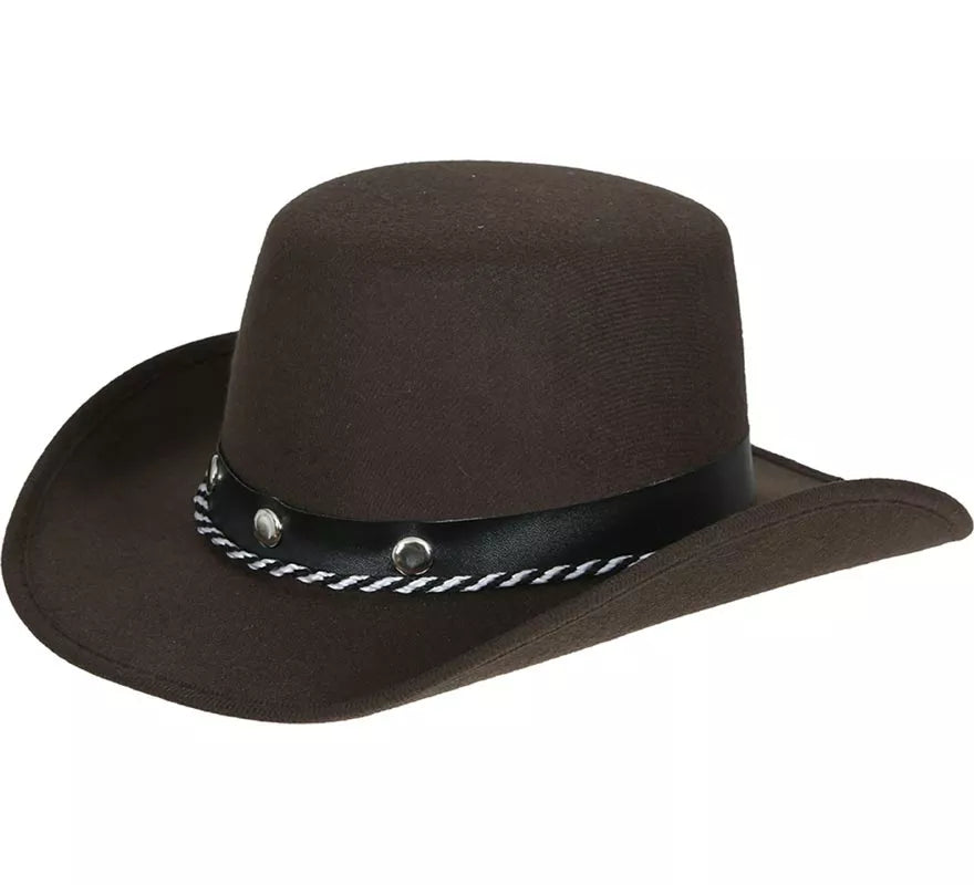 Translation missing: es.Sombrero Vaquero marrón Fieltro infantil