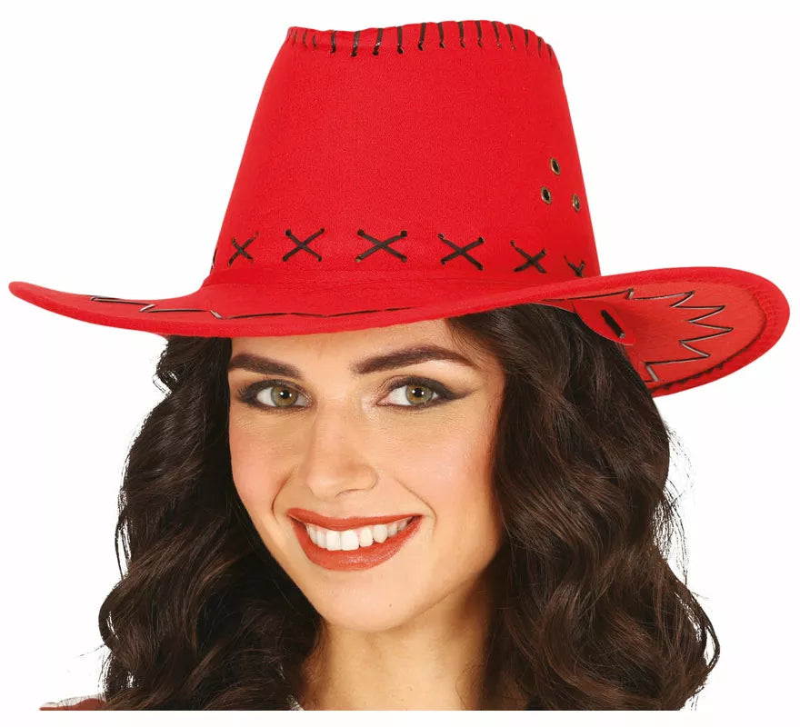 Translation missing: es.Sombrero Vaquero Similpiel en varios colores adulto