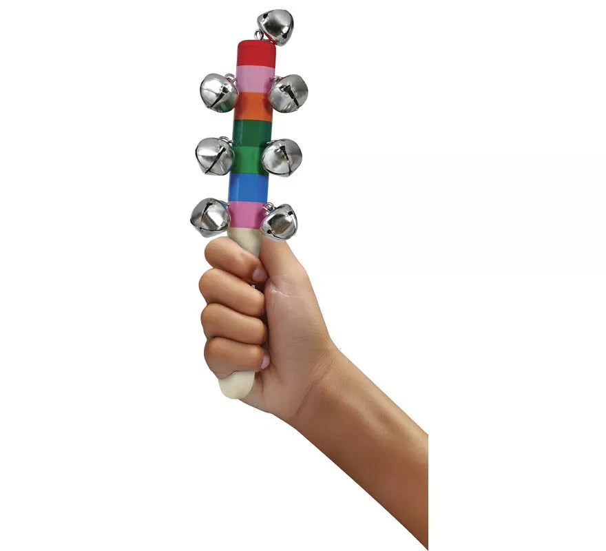 Sonajero Cascabeles de Madera de 20 cm