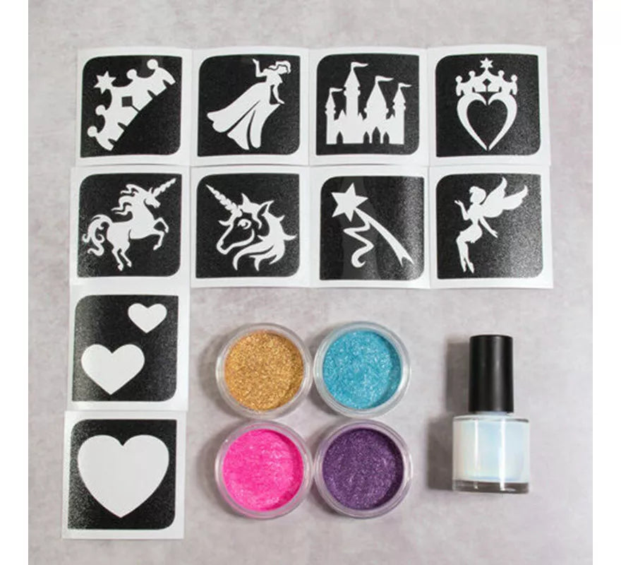 Translation missing: es.Sparkling Powder o Polvos Brillantes Princess 4x5 ml + Fix Gel