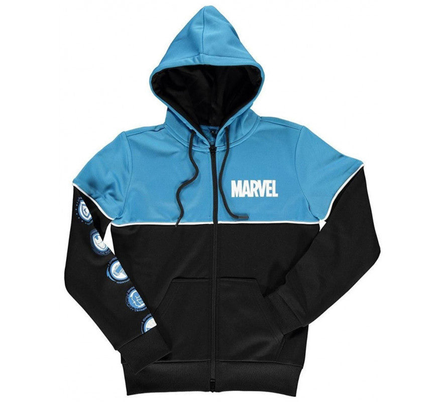 Sudadera chica Logo Marvel color azul