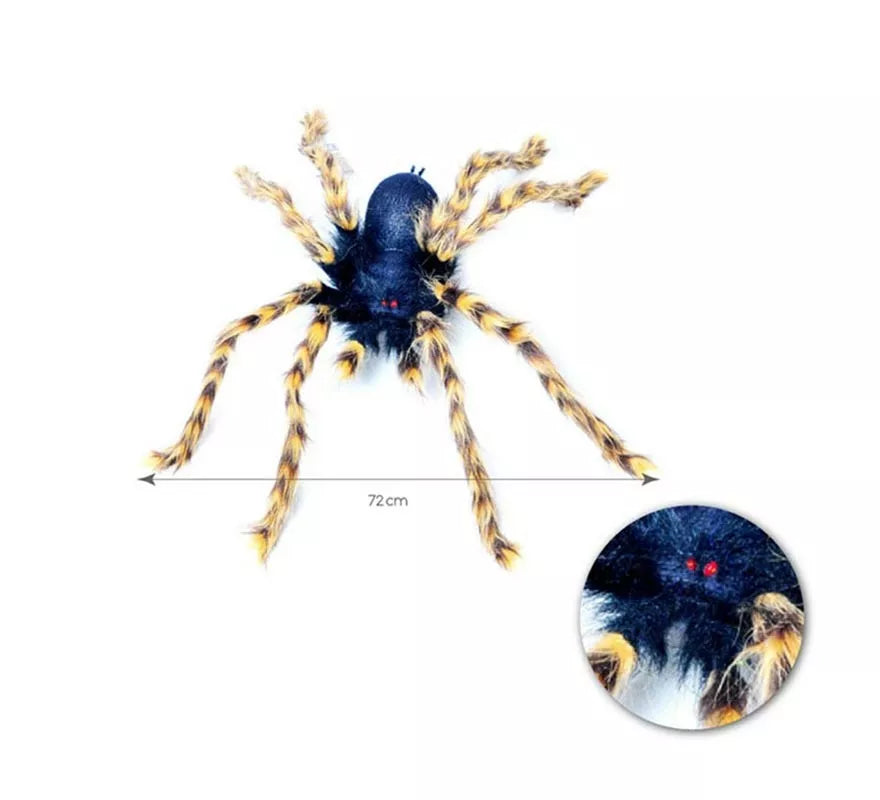Translation missing: es.Tarántula negra y amarilla de 72 cm