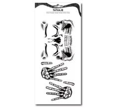Tatuaje Esqueleto rostro y manos