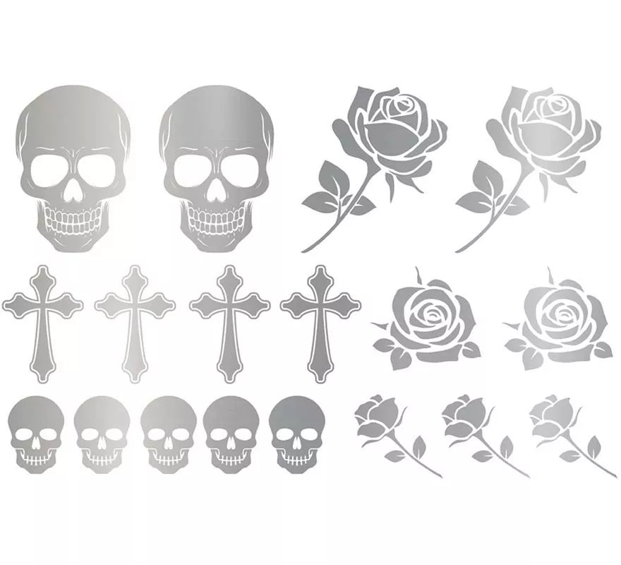 Translation missing: es.Tatuajes Góticos en plateado