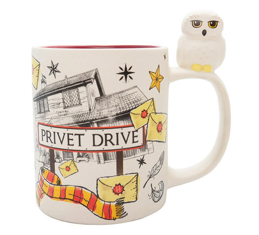 Taza 3D Hedwig y Privet Drive Harry Potter