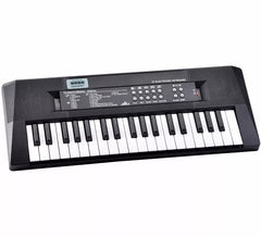 Teclado Electrónico 37 Teclas negro con Micrófono