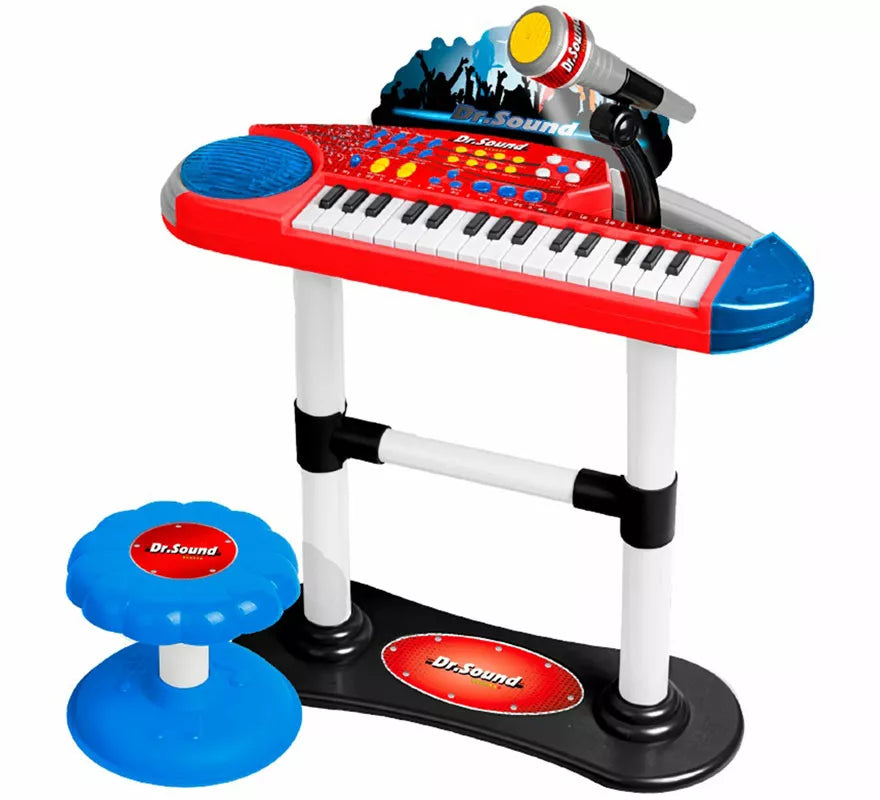 Translation missing: es.Teclado Electrónico con Micrófono, Pie y Banqueta