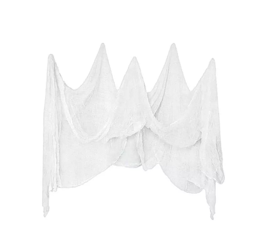 Translation missing: es.Tela blanca con efecto de desgaste de 70x210 cm