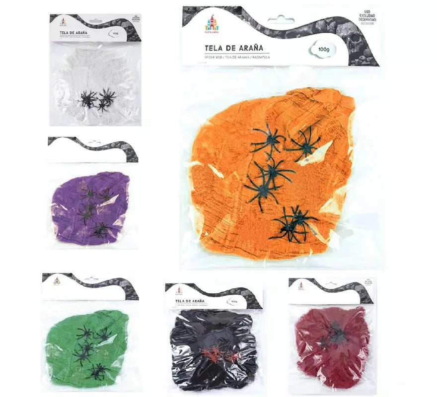 Translation missing: es.Telaraña con arañas de 100 g en varios colores
