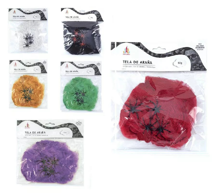 Translation missing: es.Telaraña con arañas de 50 g en varios colores