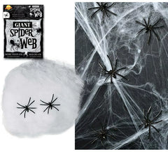 Telaraña de 10 gr. con araña para Halloween