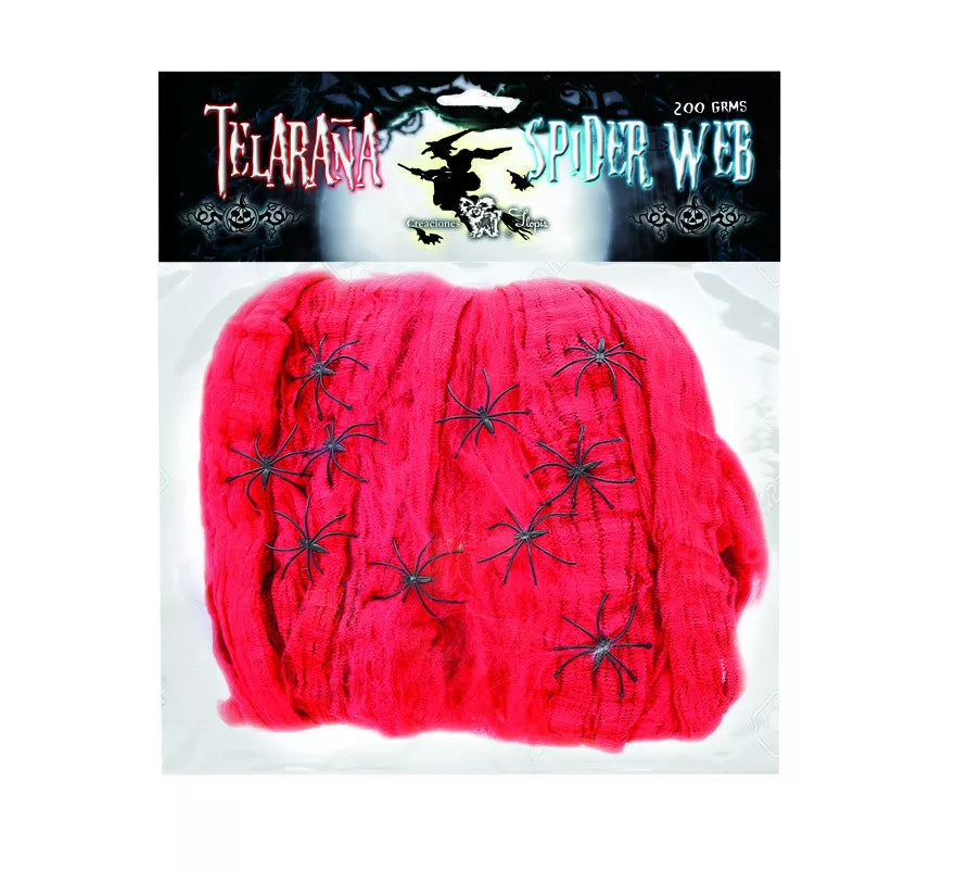 Translation missing: es.Telaraña de 200 gr con 10 Arañas de colores surtidos