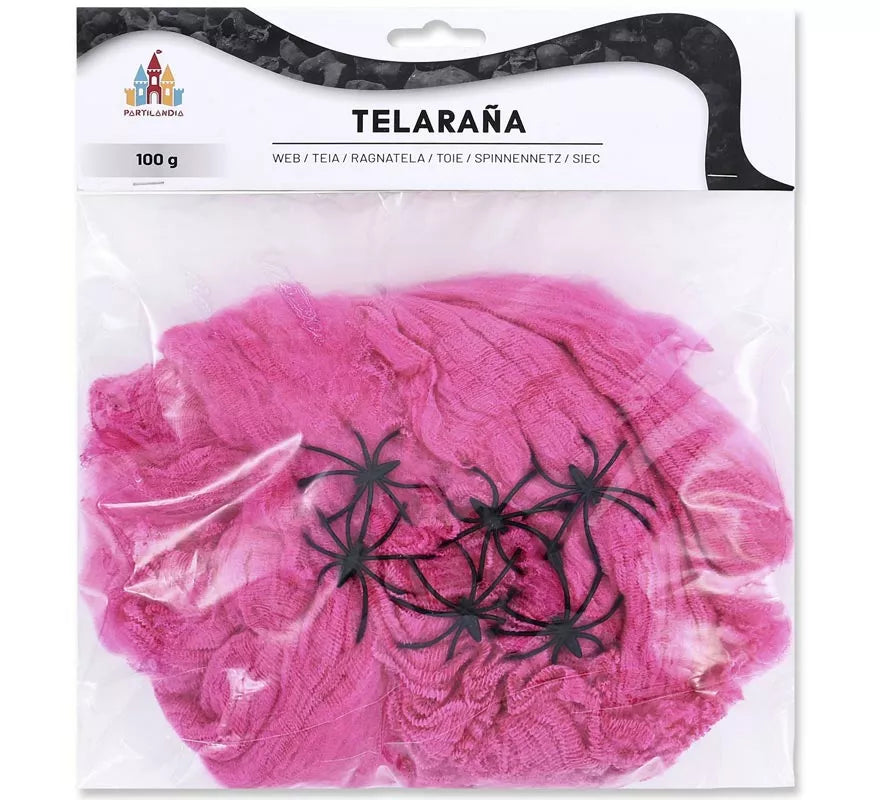 Telaraña fucsia de 100 gr.