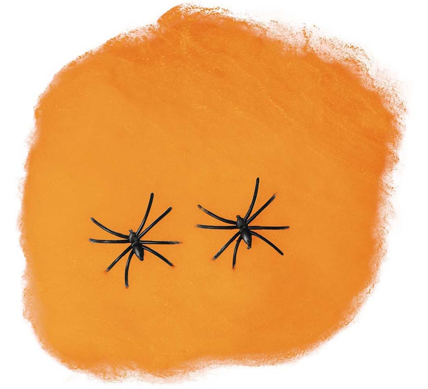Telaraña naranja 60 gr. para decoración Halloween