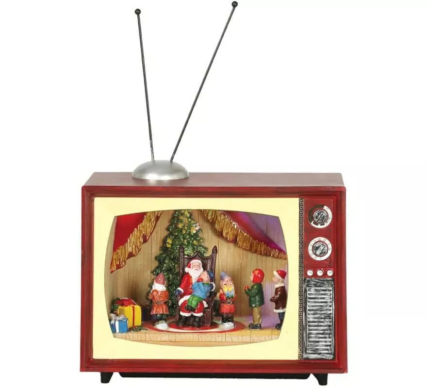 Translation missing: es.Televisión de Papá Noel con Luz, Música y Movimiento 24x14x20,5 cm