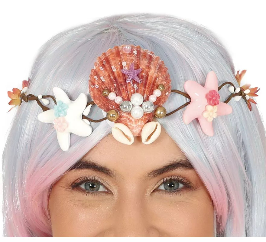 Translation missing: es.Tiara de Conchas y Estrellas Marinas
