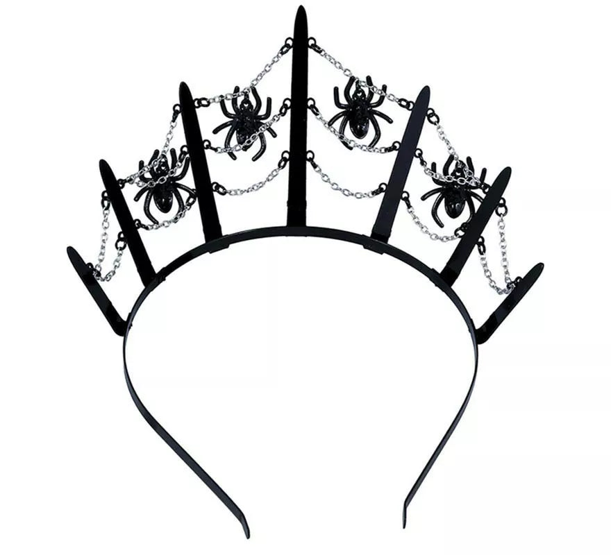 Translation missing: es.Tiara Metálica de Arañas negras