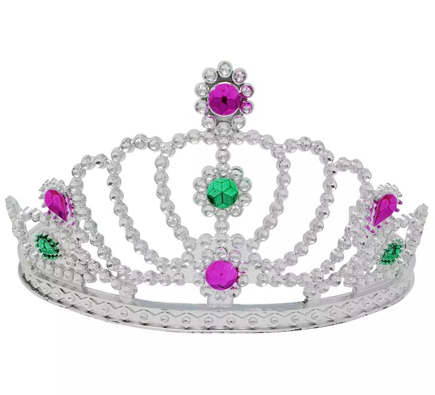 Translation missing: es.Tiara o Diadema de Princesa de color plata