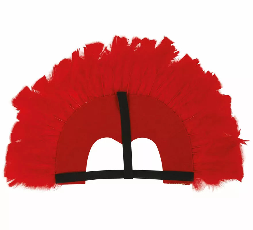 Translation missing: es.Tocado con Plumas Rojo