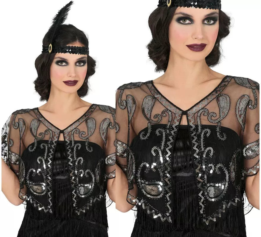 Translation missing: es.Top Charleston Transparente con Lentejuelas para mujer