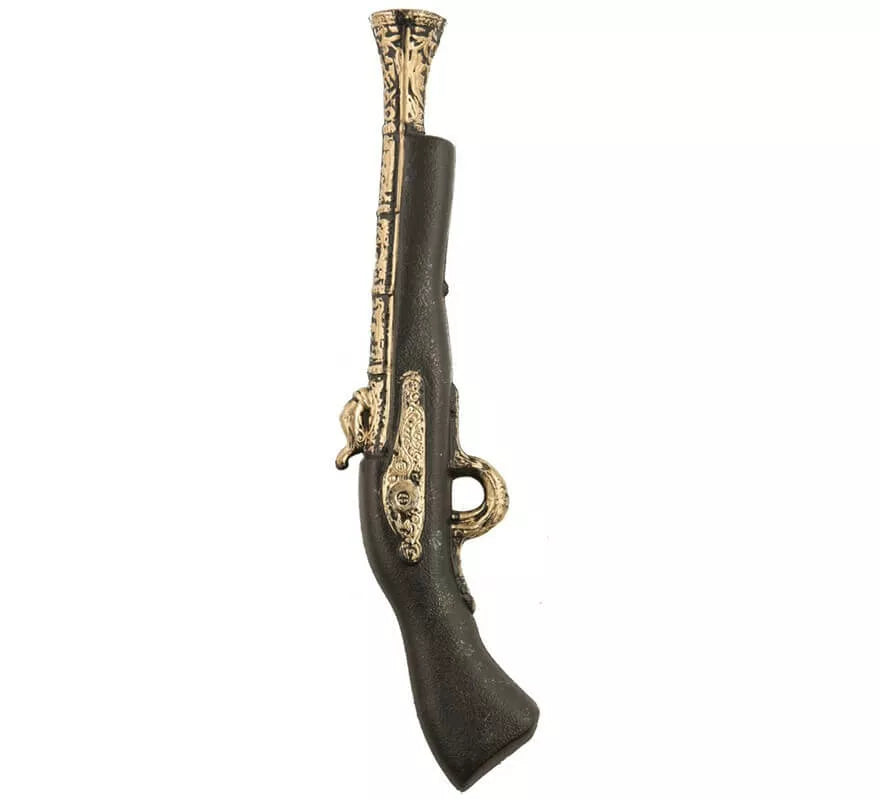 Translation missing: es.Trabuco de Pirata Negro y Dorado de 42 cm