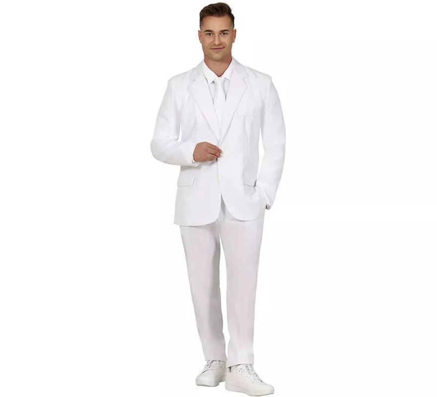 Translation missing: es.Traje Divertido blanco elegante para hombre