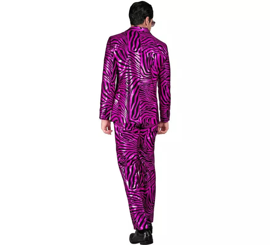 Translation missing: es.Traje Divertido de Fiesta animal print púrpura para hombre