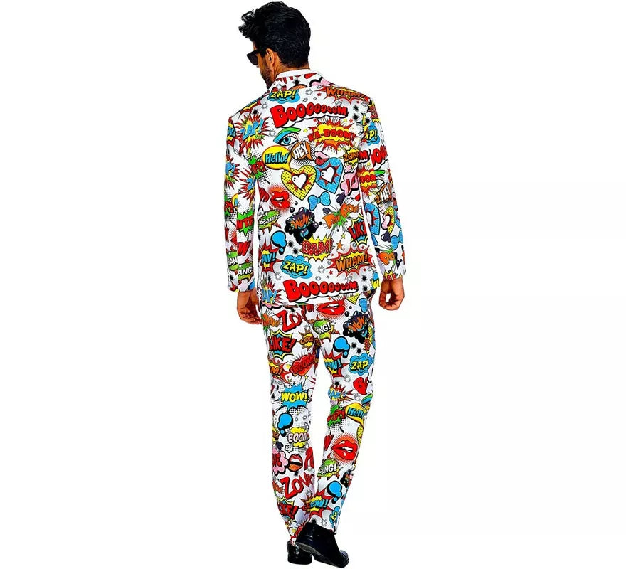 Translation missing: es.Traje Divertido de los años 60 Arte Pop para hombre