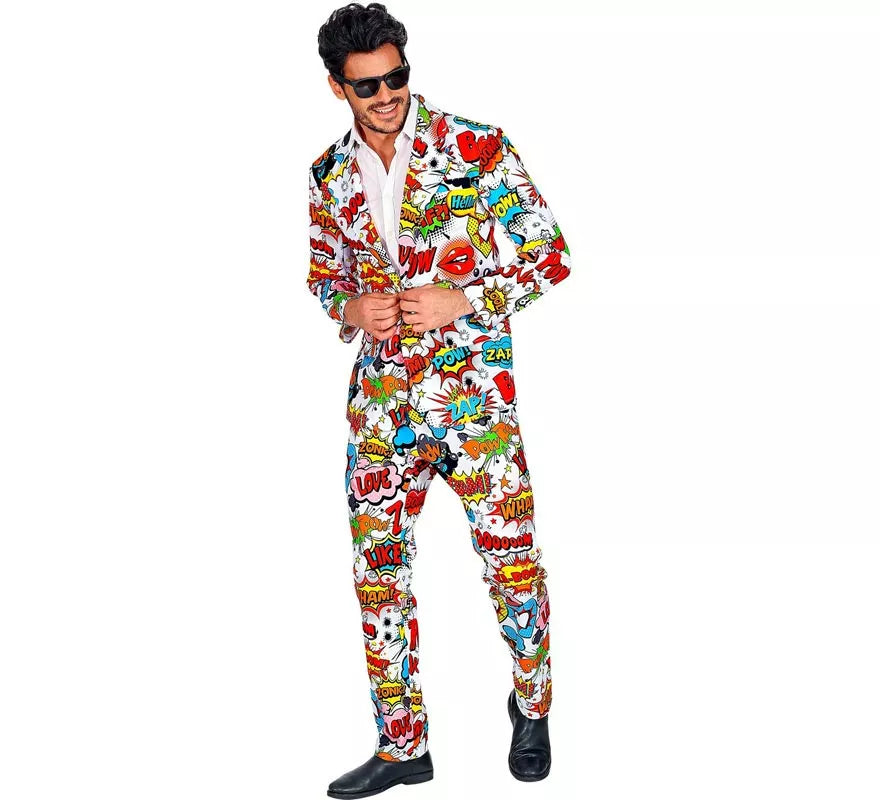 Translation missing: es.Traje Divertido de los años 60 Arte Pop para hombre