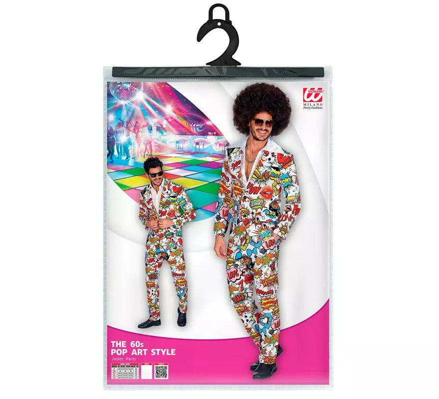 Translation missing: es.Traje Divertido de los años 60 Arte Pop para hombre