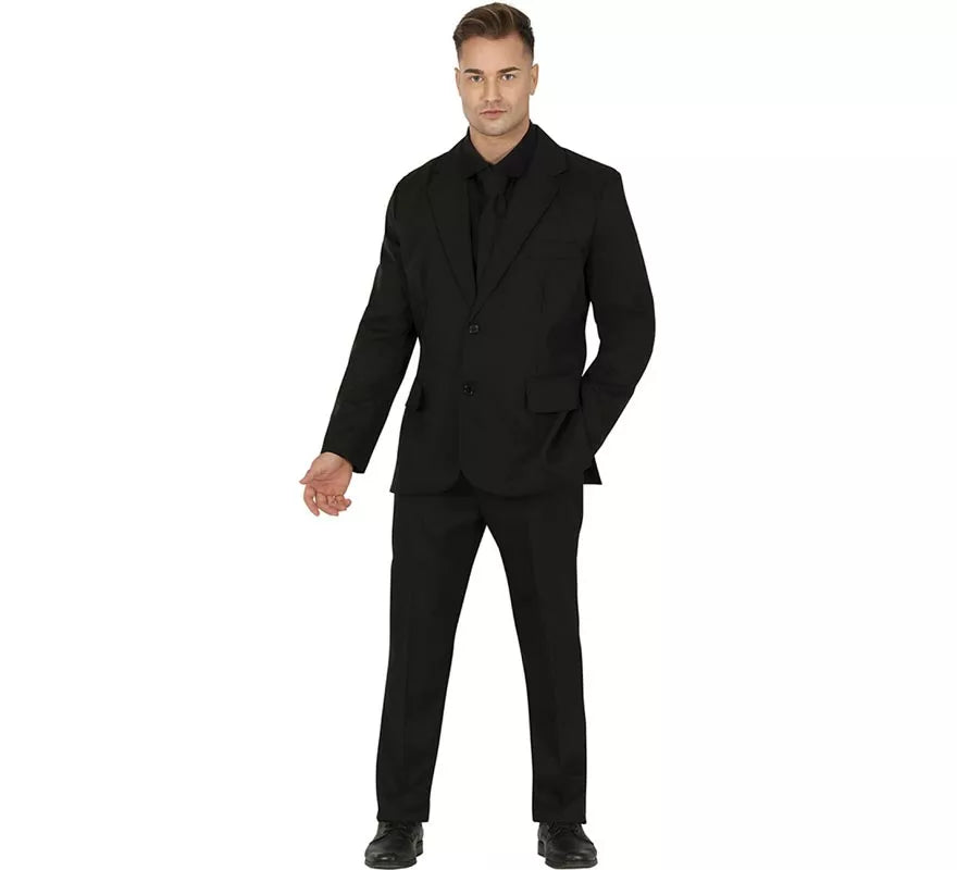 Translation missing: es.Traje Divertido negro mate para hombre