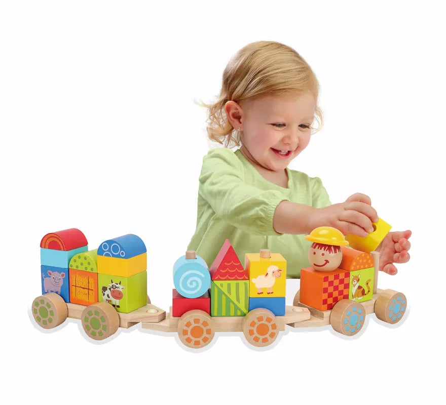 Tren de madera infantil